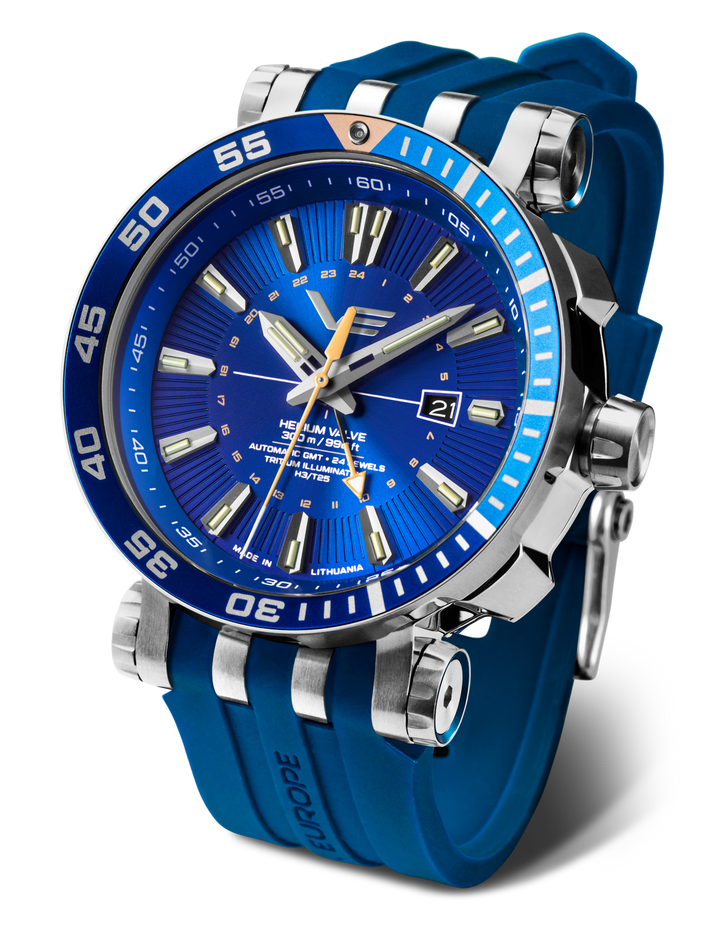 Energia GMT Blue Dial / Brown Leather Blue Dial