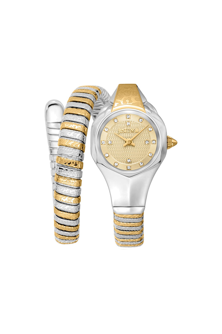 Just Cavalli 22mm / Silver / Champagne | Champagne Dial