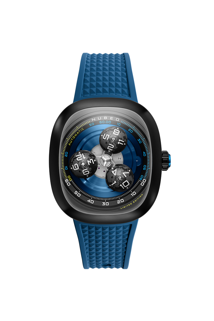 Tri-star Orbit Automatic Limited Edition Blue / Rubber | Blue Dial