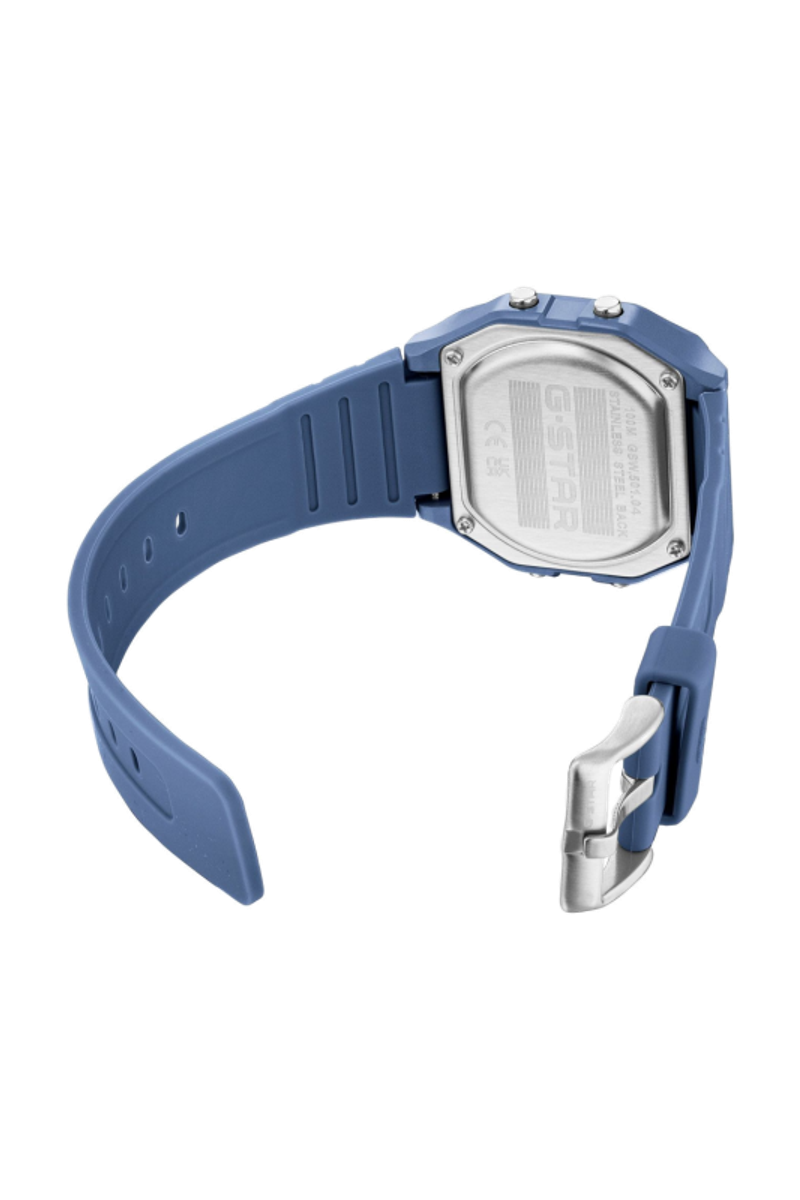 Gridline Digital Gray Dial / Blue-Gray Silicone Strap Gray Dial