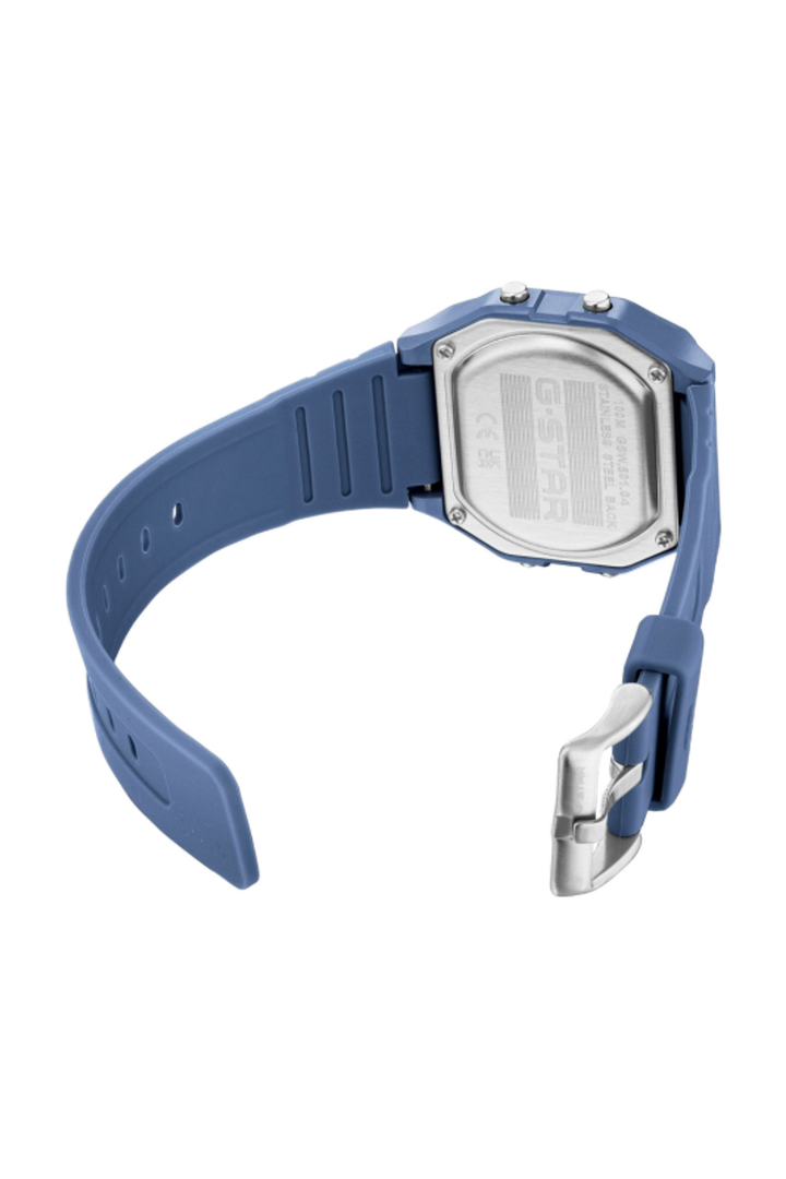 Gridline Digital Gray Dial / Blue-Gray Silicone Strap Gray Dial