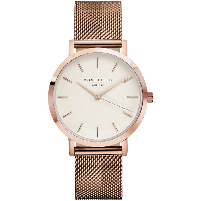 Mercer 38mm / White / Rose Gold | White Dial