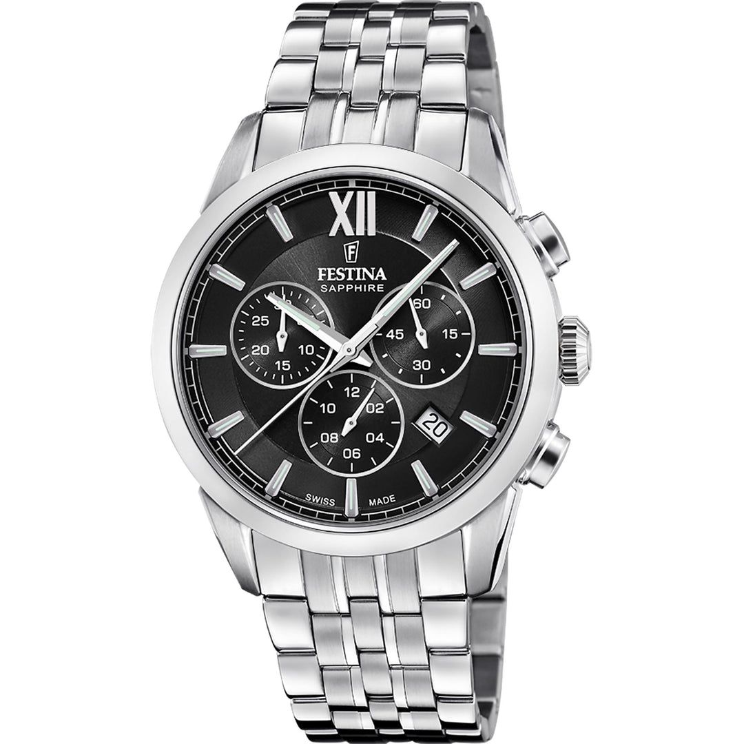 CHRONOGRAPH Black / Stainless Steel | Black Dial