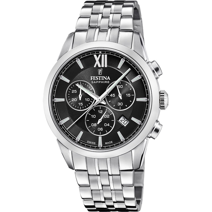 CHRONOGRAPH Black / Stainless Steel | Black Dial