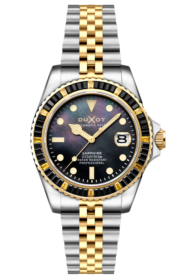 Atlantica 40 Rainbow Automatic Two Tone / Stainless Steel | Black Dial