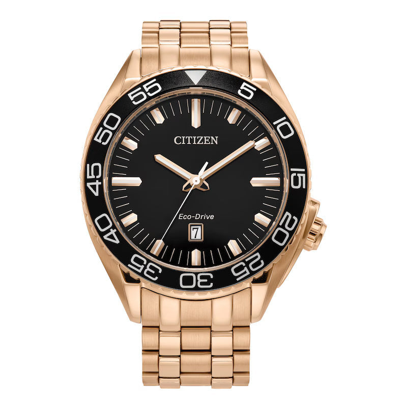 Carson 42mm / Black / Gold | Black Dial