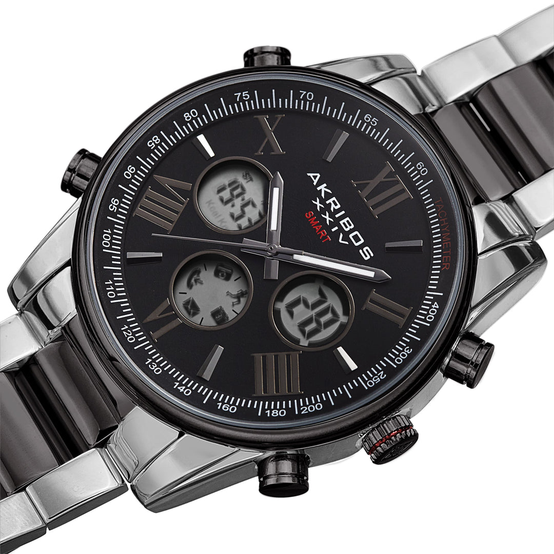 AK1095TTB-Sport Black/Stainless Steel | Black Dial