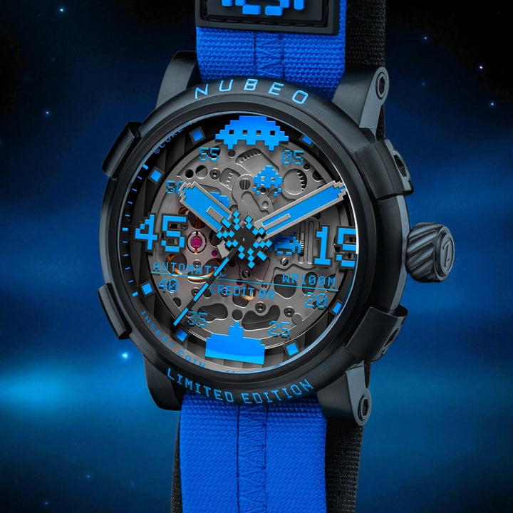 Orion Automatic Space Invaders Limited Edition Black / Stainless Steel | Black D