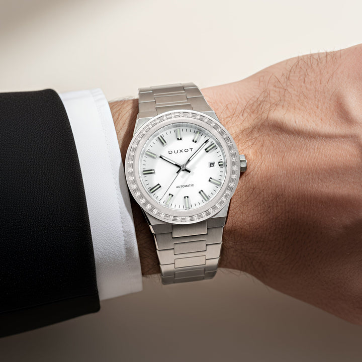 Alicante Rainbow Automatic White & Rose Gold / Stainless Steel | White Dial