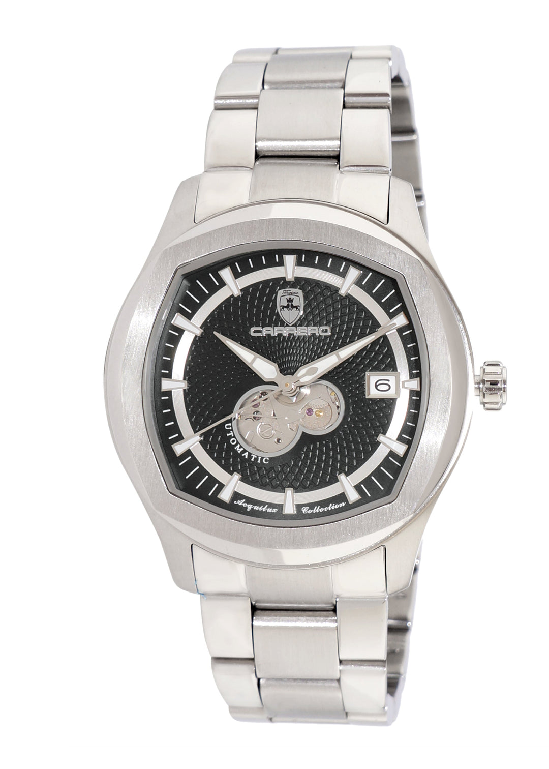 AEQUILUX SILVER TONE/BLACK | Black Dial