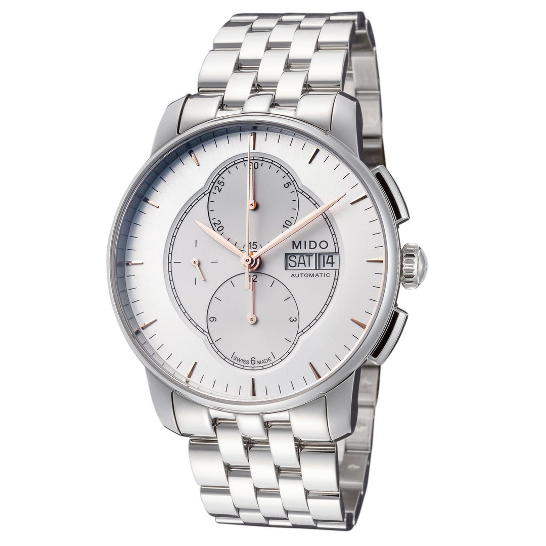Mido 42mm / Silver / Silver | Silver Dial