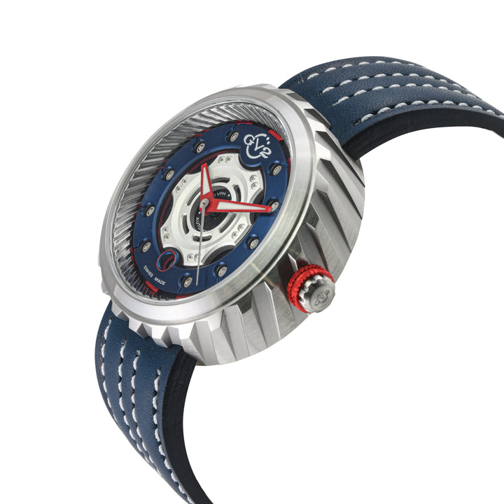 Motorcycle - Sport GV2 Swiss Made Automatic, Blue Dial with multi-layers represe