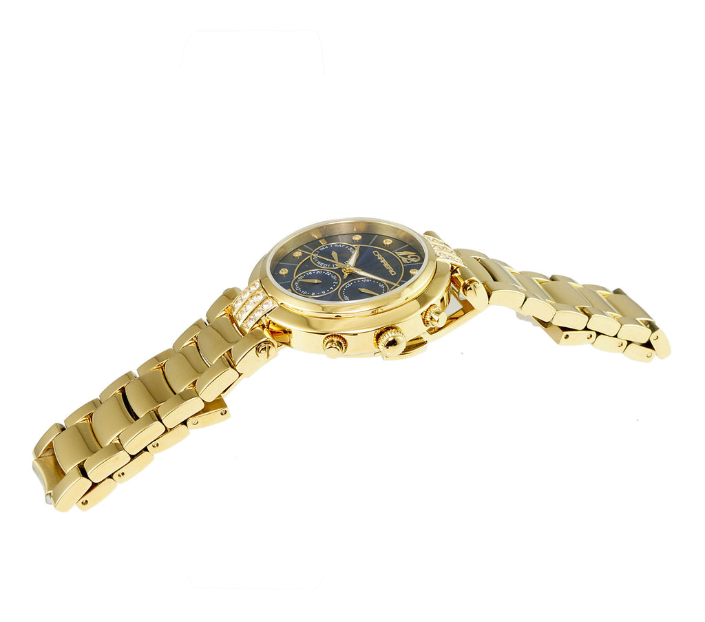 ADELINA COLLECTION Blue/Goldtone | Blue Dial