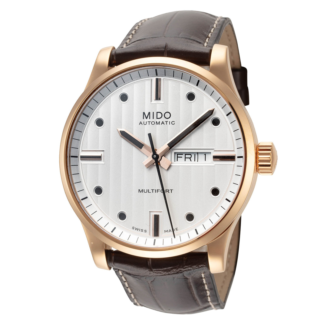 Multifort 42 mm / White / Brown White Dial