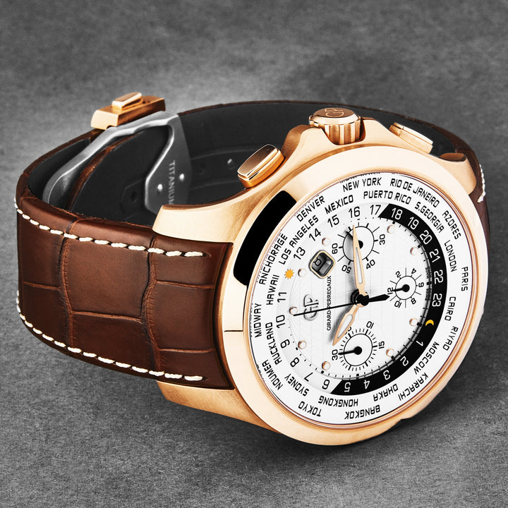 World Timer 4970052134BB6B / silver | Silver Dial