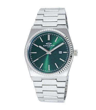 Stratos Date Green Dial / Stainless Steel Bracelet Green Dial