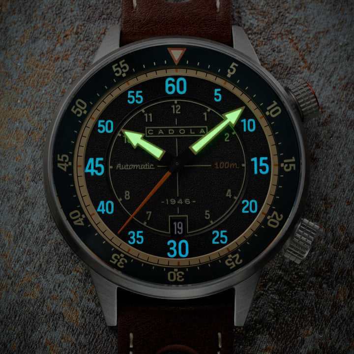 Rally Timer Automatic Green / Leather | Green Dial
