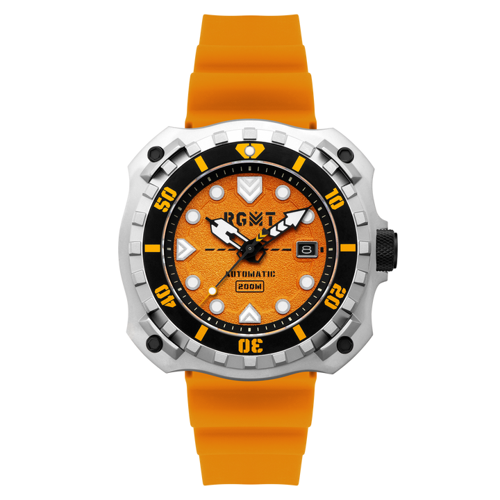 Minesweep Automatic Blue  / Silicone | Yellow Dial