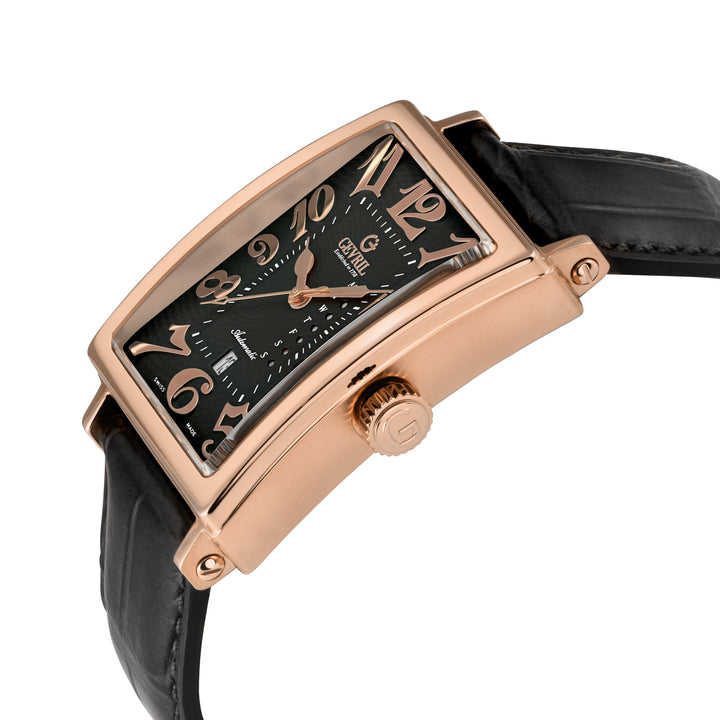 Avenue of Americas Swiss Modified Custom Sellita SW220-1 Movement rectangle Blac