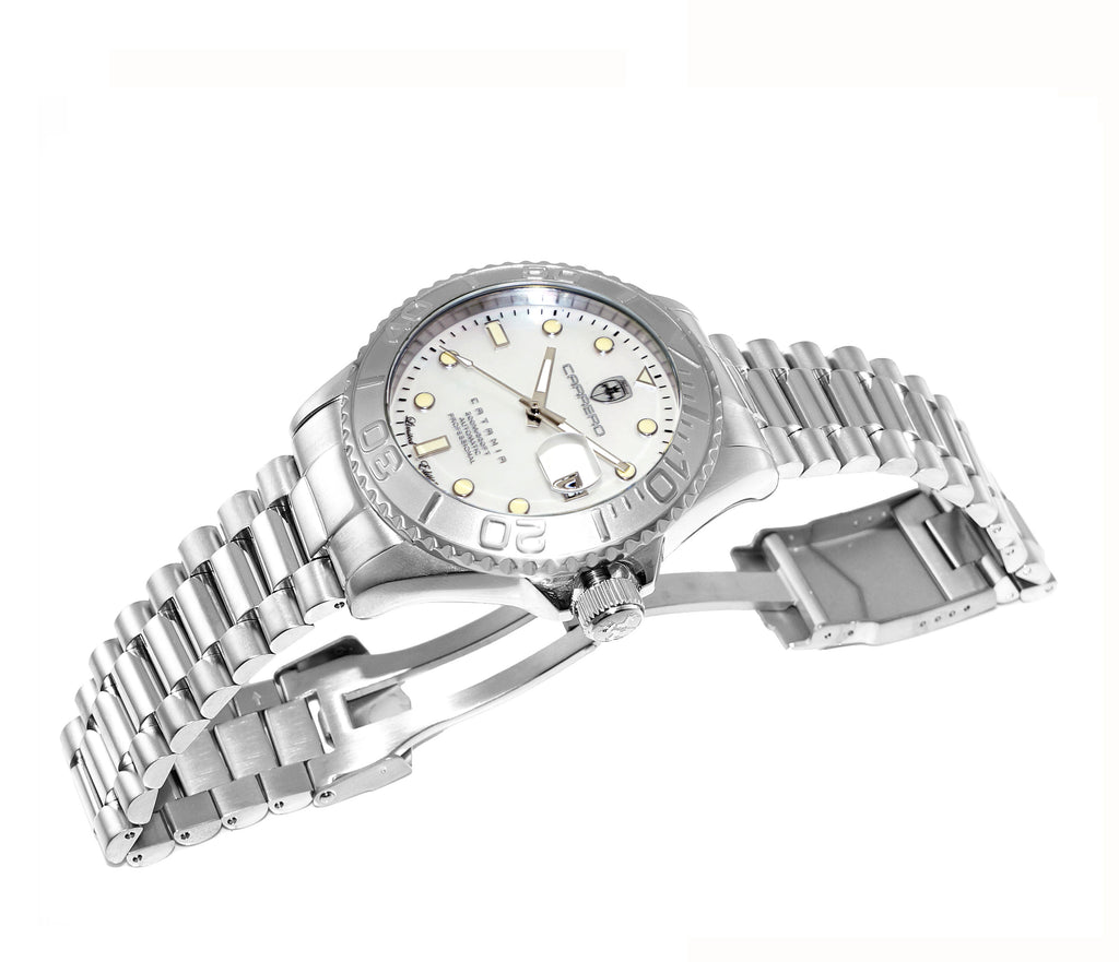 Catania MOP Goldtone-White | White Dial