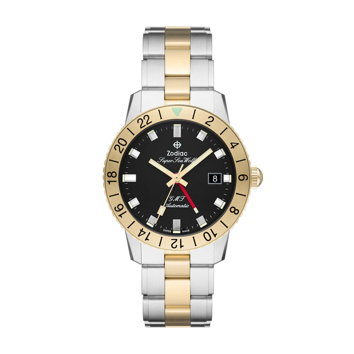 Super Sea Wolf GMT ZO9406 Black Dial