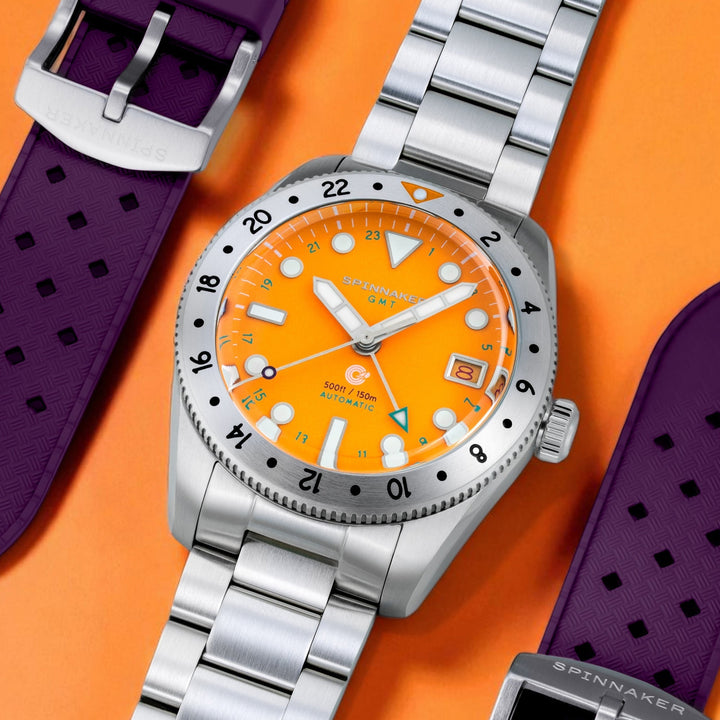 Croft 39 GMT Automatic Yellow / Stainless Steel | Yellow Dial
