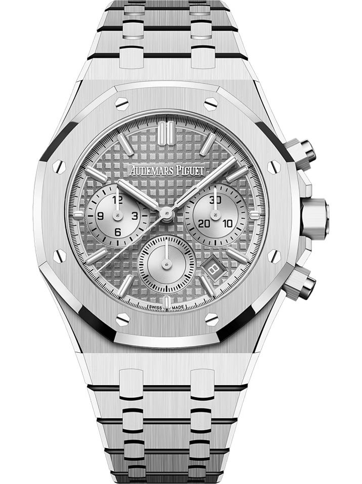 Audemars Piguet ROYAL OAK 37MM GREY DIAL STAINLESS STEEL CHRONOGRAPH Ref. 26715ST.OO.1356ST.02 MENS WATCH