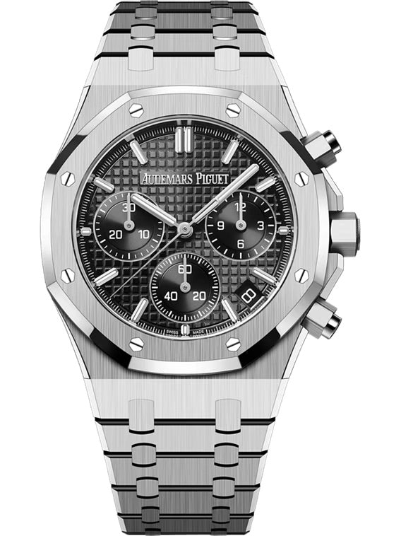 Audemars Piguet ROYAL OAK 41MM BLACK DIAL STAINLESS STEEL CHRONOGRAPH Ref. 26240ST.OO.1320ST.06 MENS WATCH