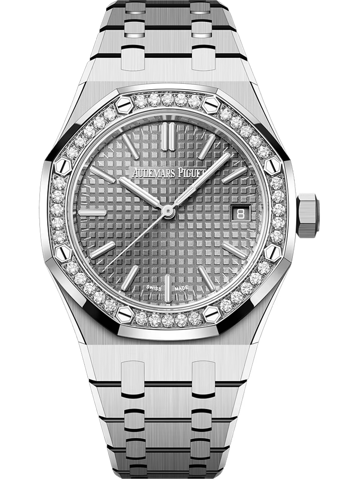 Audemars Piguet ROYAL OAK 37MM GREY DIAL DIAMOND BEZEL Ref. 15551ST.ZZ.1356ST.06