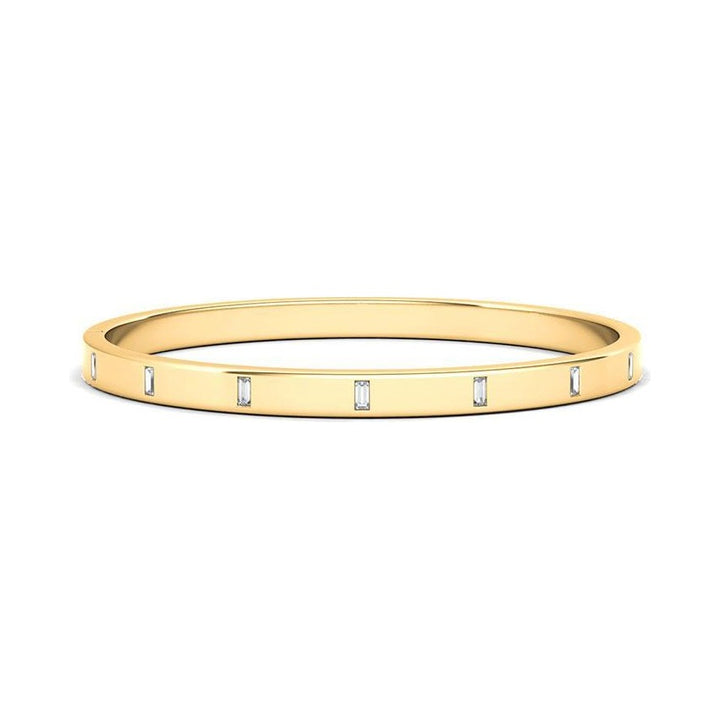 Baguette Diamond Distance Bangle
