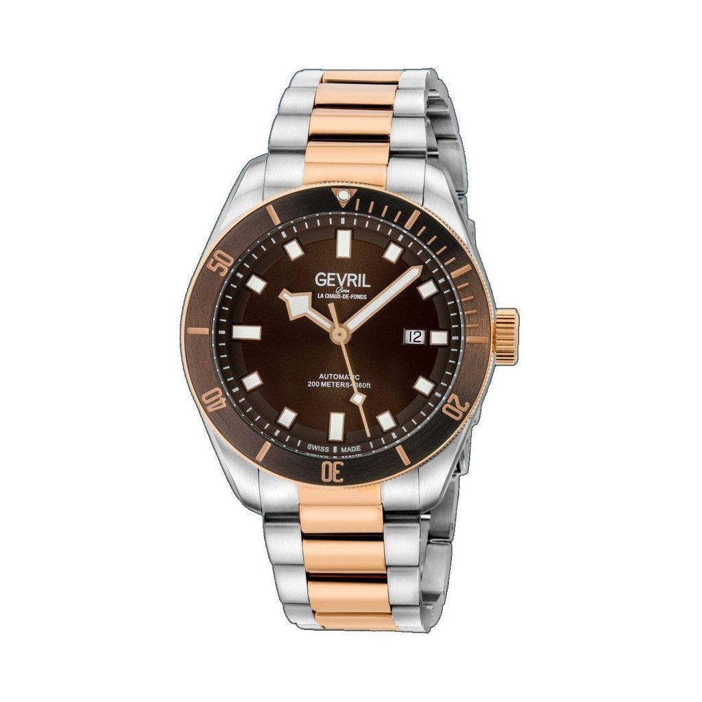 Yorkville Gevril Men's Yorkville Brown Dial Sellita SW200 Swiss