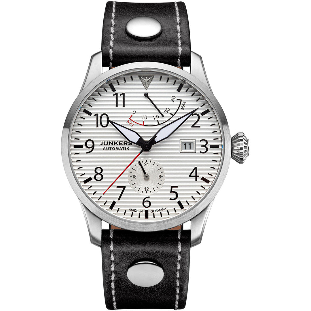Flieger Leather / Silver Silver Dial