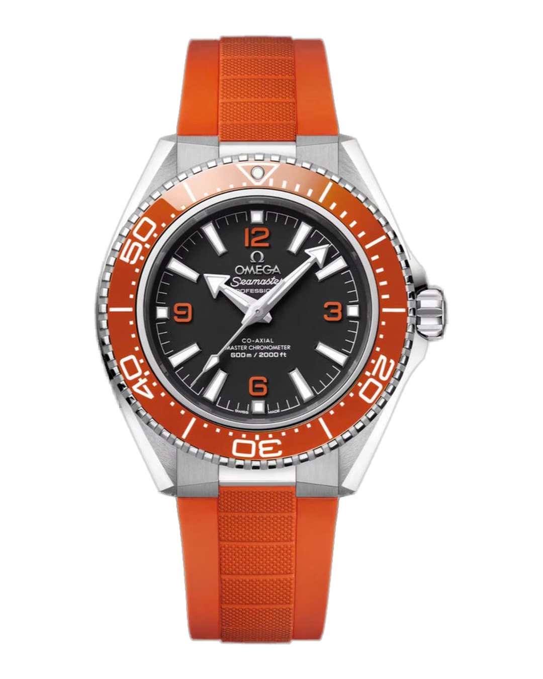 Omega Seamaster Planet Ocean 600M 42mm Black Dial on Orange Rubber