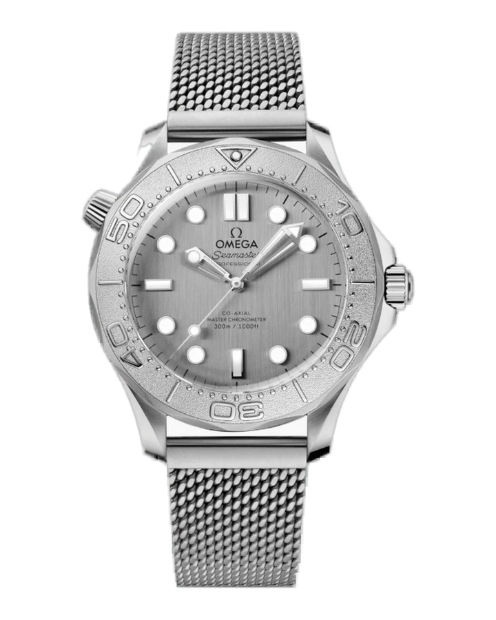 Omega Seamaster Diver 300M 42mm Grey Dial on Mesh