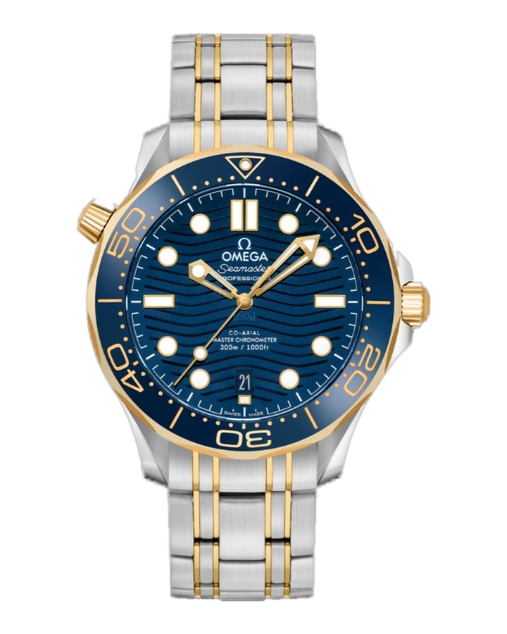 Omega Seamaster Diver 300M 42mm Two-Tone Blue Dial