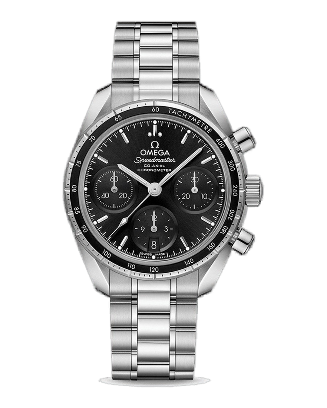 Speedmaster 38 Co-Axial Chronograph Black Dial