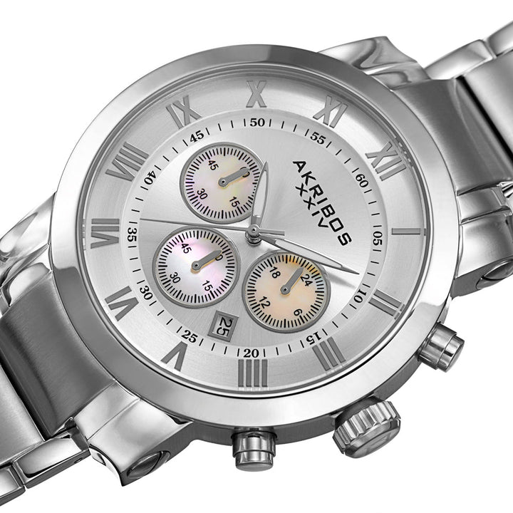AK622SS-Casual Silver/Stainless Steel | White Dial