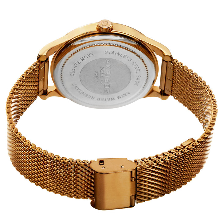 Casual-AK920YGBR Gold/Stainless Steel | Brown Dial