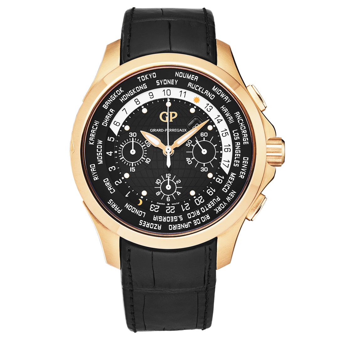 World Timer 4970052632BB6B / Black | Black Dial