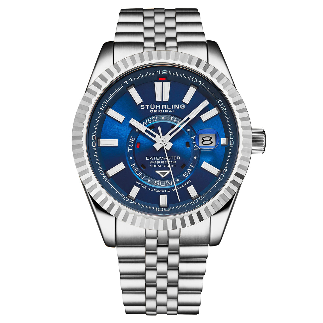 Datemaster Swiss Automatic 42mm Classic Blue/Silver | Blue Dial
