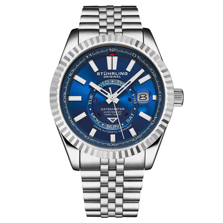 Datemaster Swiss Automatic 42mm Classic Blue/Silver | Blue Dial