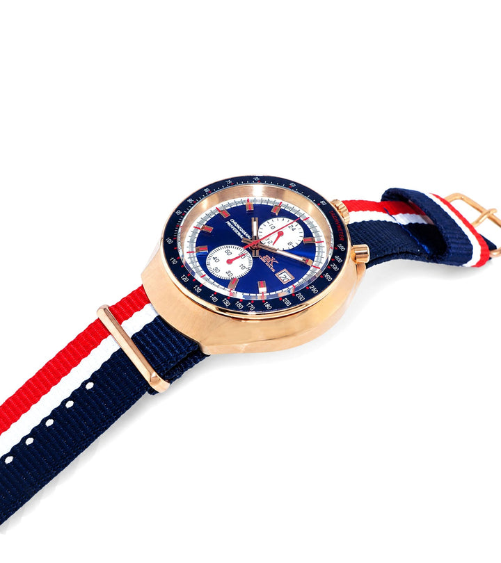 MUSCLE COLLECTION BLUE-ROSETONE/ MULTI-COLOR Blue Dial