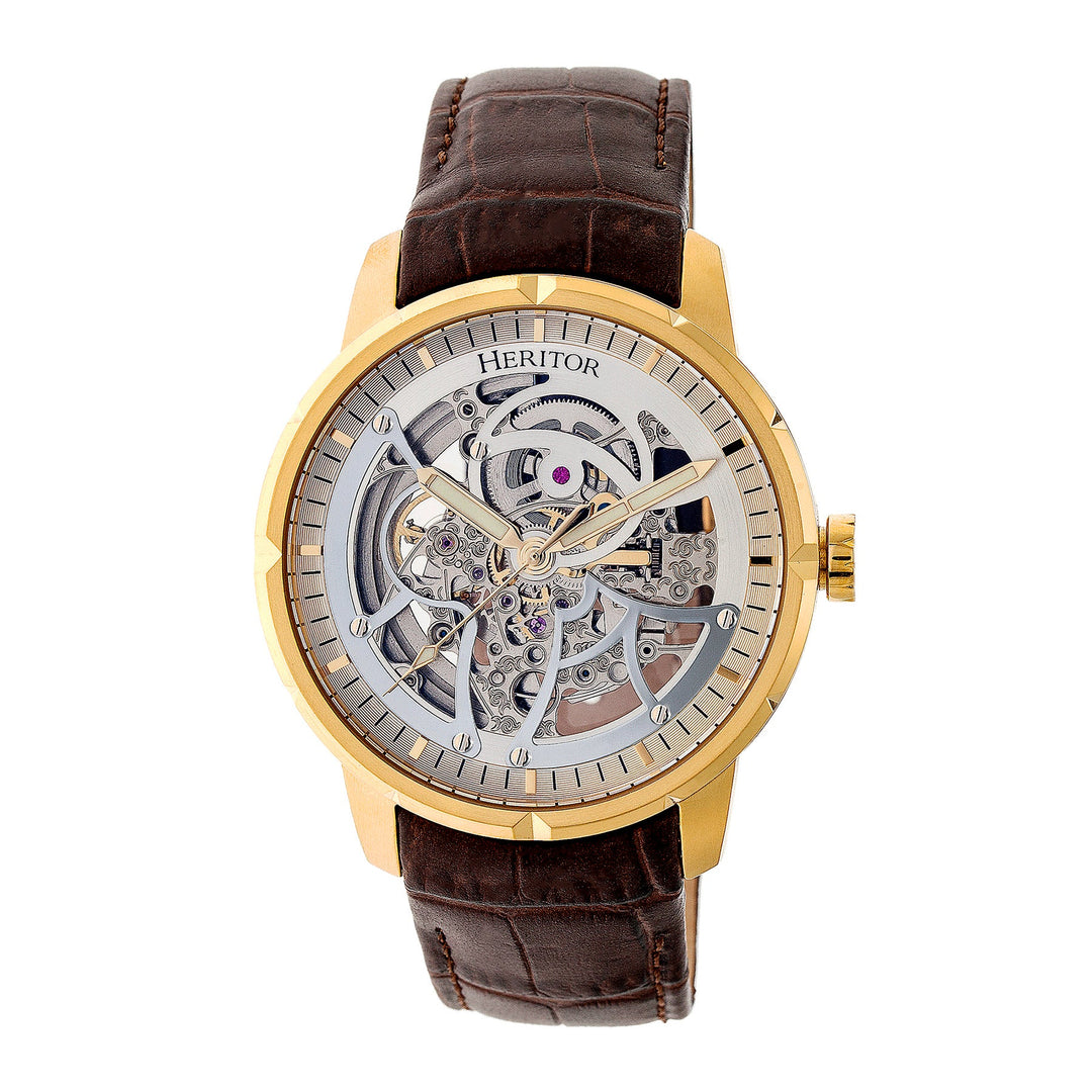 Ryder Brown/Gold Silver Dial