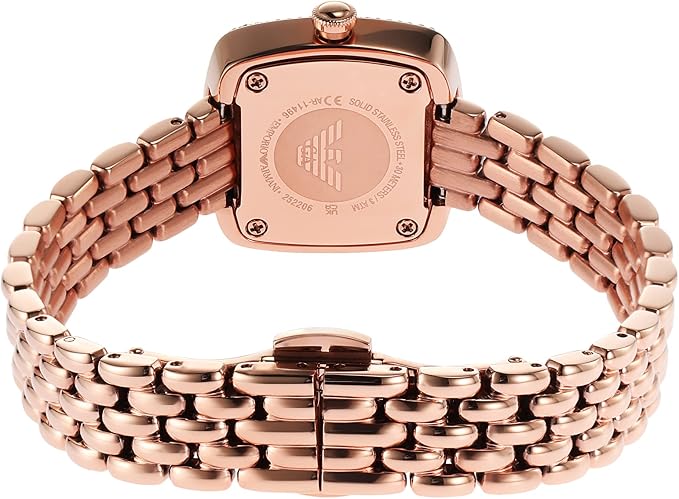 Classic Crystal White Mother-Of-Pearl Dial / Rose Gold-Tone Stainless Steel Brac