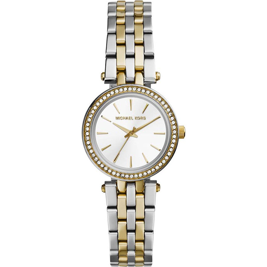 Mini Darci White Dial Silver And Gold Stainless Steel Bracelet 26mm White Dial