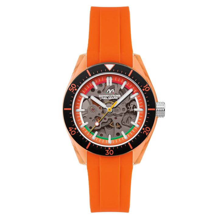 Ortona Citrus Burst  / Orange Silicone Strap Orange Dial