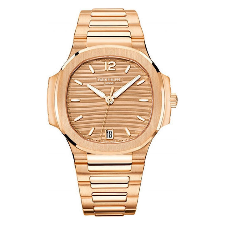 Patek Philippe - Nautilus 35mm - Rose Gold - Ladies Automatic - 35.2 mm - Rose Gold - Golden Brown Opaline Dial