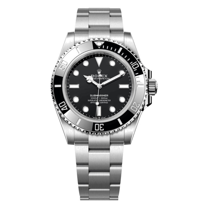 Rolex Steel Submariner Watch - Black Dial