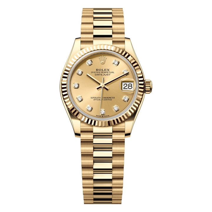Rolex Datejust 31 278278 - 31mm Yellow Gold (Fluted) - President