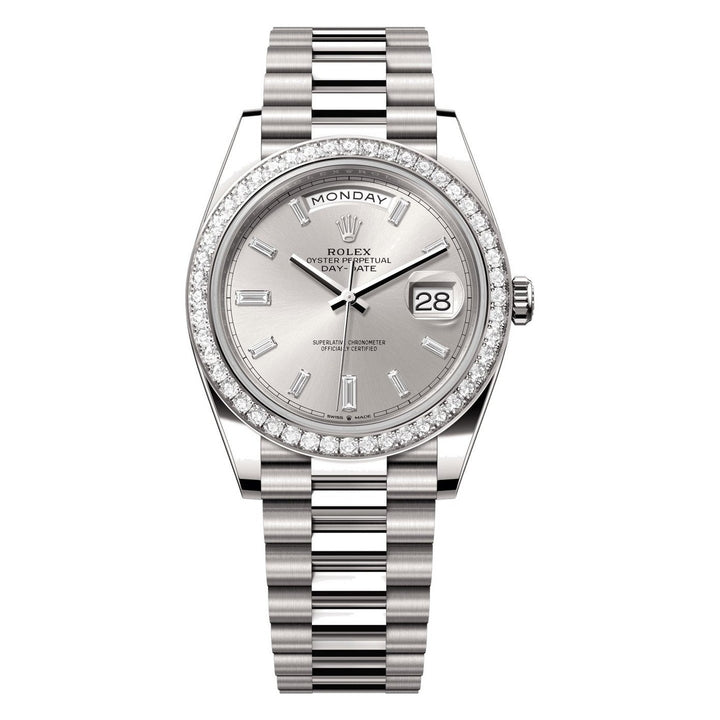 Rolex Day-Date 40 228349RBR - 40mm White Gold (Diamond Bezel) - President